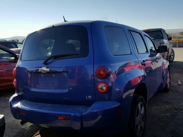 3GNDA13D98S570142 - 2008 CHEVROLET HHR LS BLUE photo 4