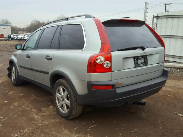 YV1CZ91HX41046893 - 2004 VOLVO XC90 T6 SILVER photo 3