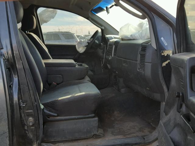 1N6BA06A27N215816 - 2007 NISSAN TITAN XE GRAY photo 5