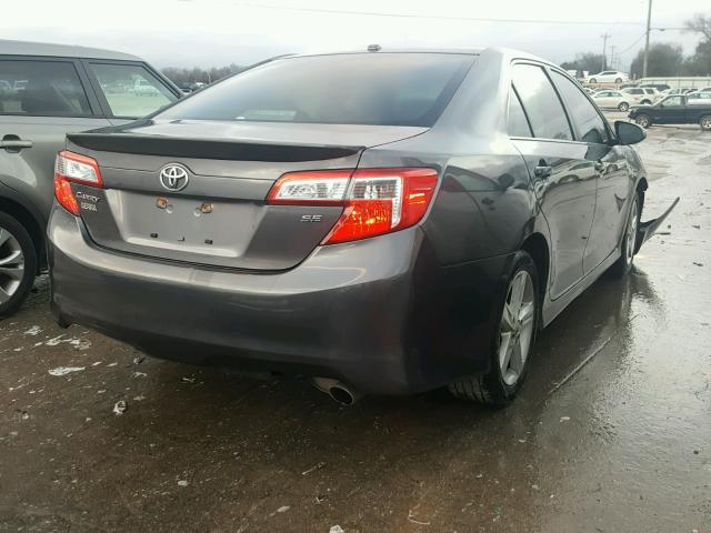 4T1BF1FK1EU315682 - 2014 TOYOTA CAMRY L GRAY photo 4