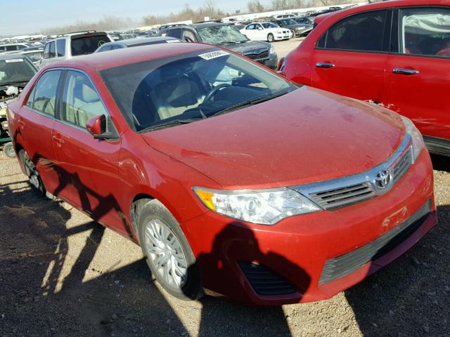 4T1BF1FK4CU635205 - 2012 TOYOTA CAMRY BASE RED photo 1