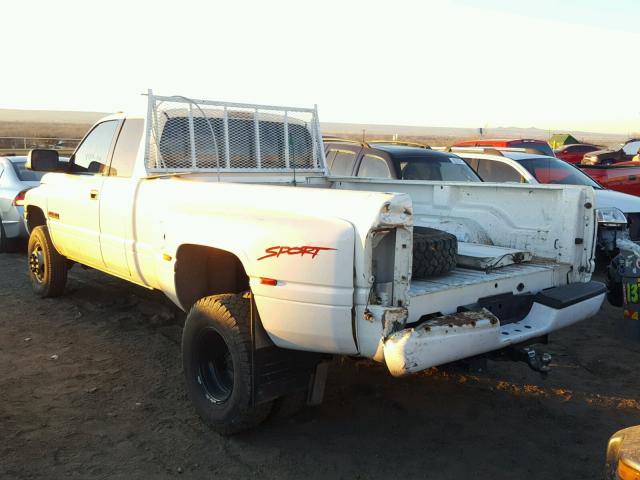 1B7MF3362WJ238775 - 1998 DODGE RAM 3500 WHITE photo 3