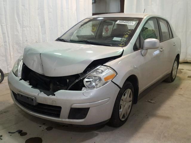 3N1BC1APXAL415447 - 2010 NISSAN VERSA S GRAY photo 2