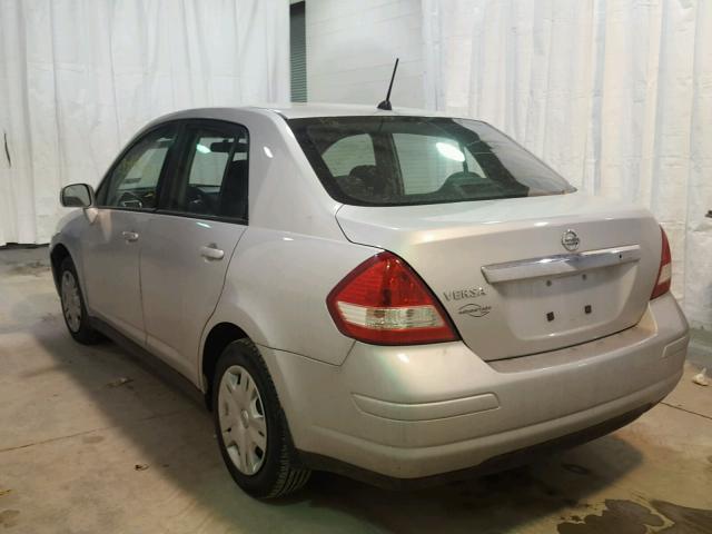 3N1BC1APXAL415447 - 2010 NISSAN VERSA S GRAY photo 3