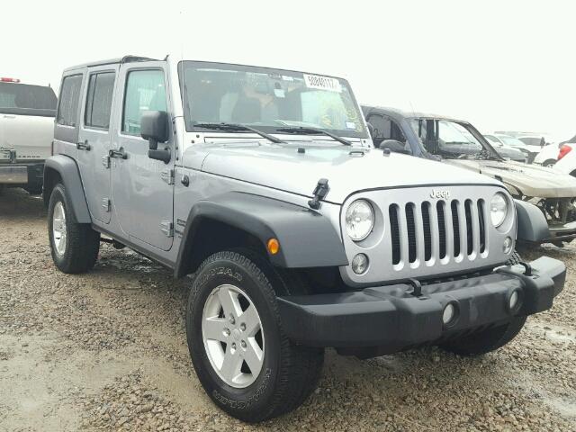 1C4BJWDG8GL103496 - 2016 JEEP WRANGLER U GRAY photo 1