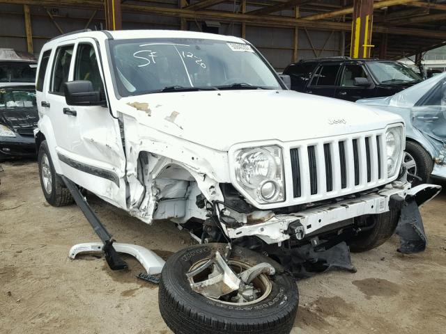 1C4PJLAK6CW148927 - 2012 JEEP LIBERTY SP WHITE photo 1