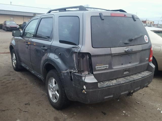 1FMCU9DG7CKA39556 - 2012 FORD ESCAPE XLT GRAY photo 3