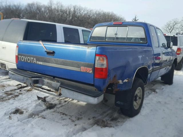 JT4VD22F4S0008242 - 1995 TOYOTA T100 XTRAC BLUE photo 4