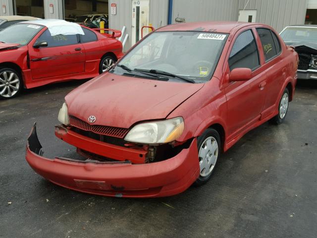 JTDBT123110156692 - 2001 TOYOTA ECHO RED photo 2