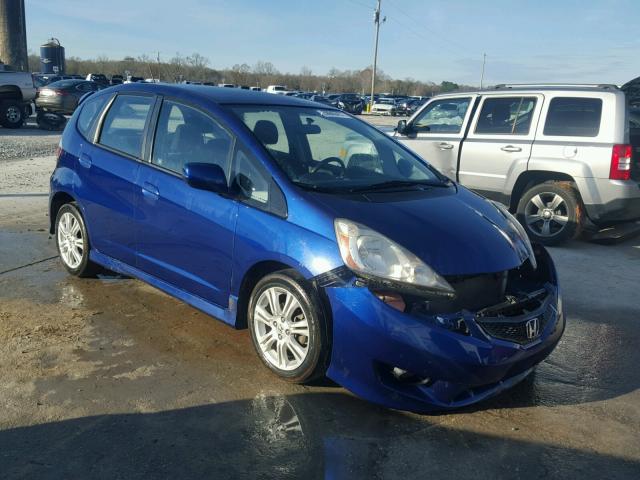 JHMGE8H47AS025665 - 2010 HONDA FIT SPORT BLUE photo 1