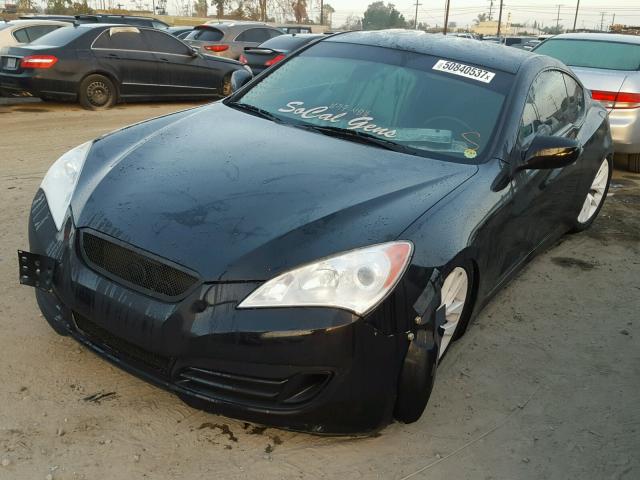 KMHHT6KD4BU054695 - 2011 HYUNDAI GENESIS CO BLACK photo 2