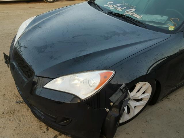 KMHHT6KD4BU054695 - 2011 HYUNDAI GENESIS CO BLACK photo 9