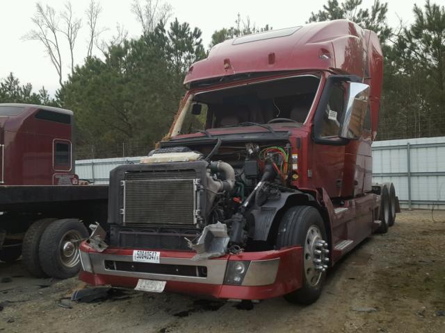 4V4NC9EJ3EN165459 - 2014 VOLVO VN VNL RED photo 2