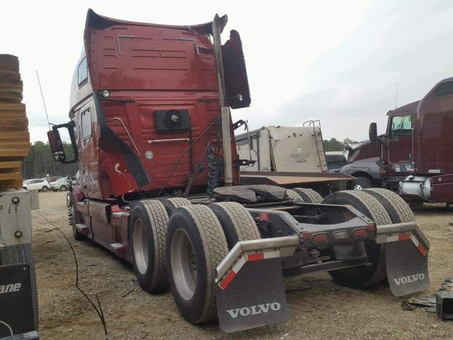 4V4NC9EJ3EN165459 - 2014 VOLVO VN VNL RED photo 3