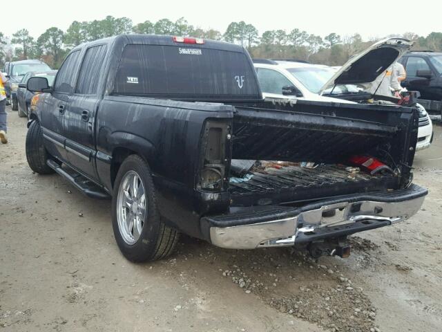 2GCEC13TX61225130 - 2006 CHEVROLET SILVERADO BLACK photo 3