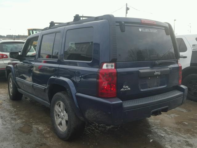 1J8HG48NX6C149599 - 2006 JEEP COMMANDER BLUE photo 3