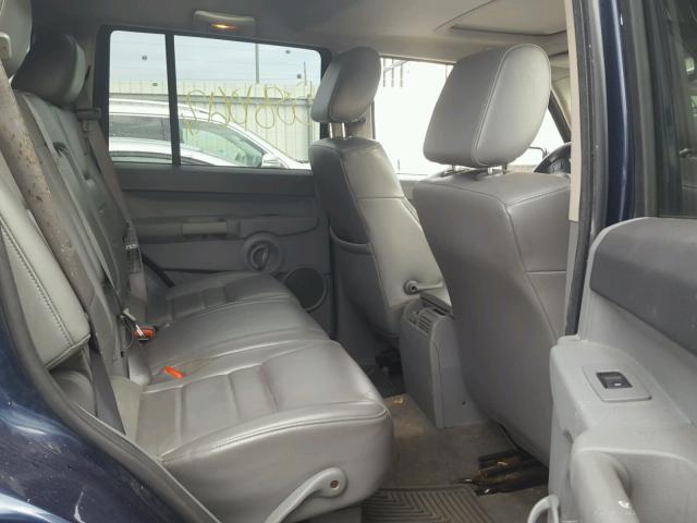 1J8HG48NX6C149599 - 2006 JEEP COMMANDER BLUE photo 6