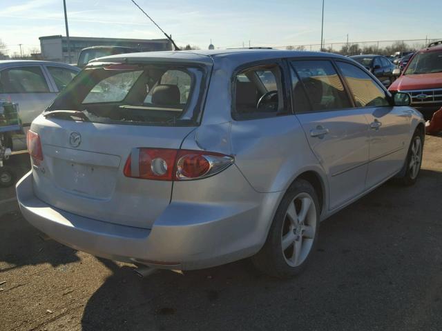 1YVHP82D355M69357 - 2005 MAZDA 6 S SILVER photo 4