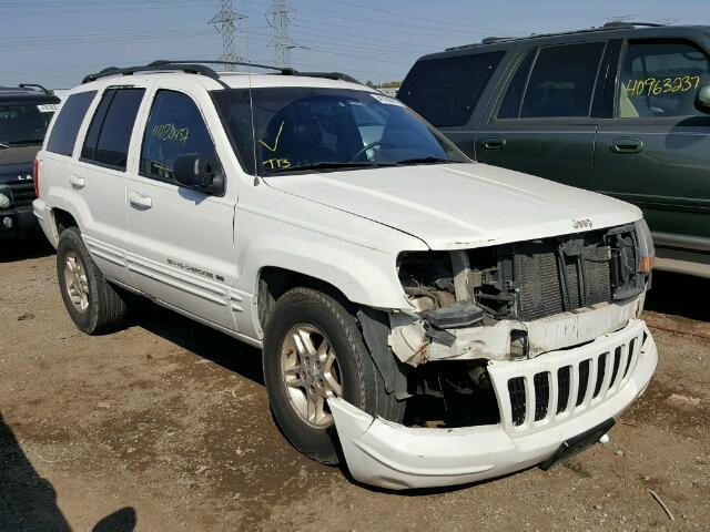 1J4GW68N4XC549543 - 1999 JEEP GRAND CHER WHITE photo 1