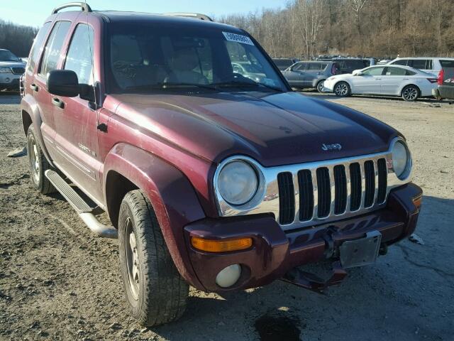 1J4GL58K02W318025 - 2002 JEEP LIBERTY LI MAROON photo 1