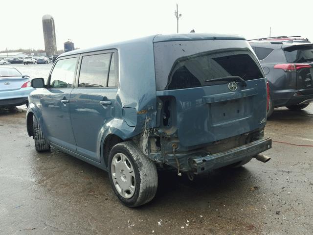 JTLKE50E781039634 - 2008 SCION XB BLUE photo 3