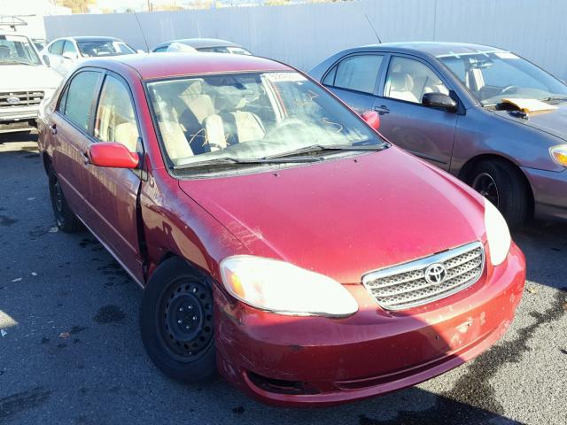 JTDBR32E470136151 - 2007 TOYOTA COROLLA CE RED photo 1