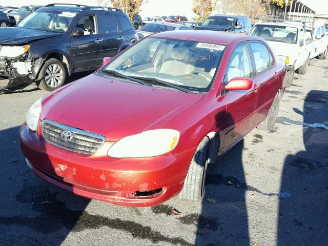 JTDBR32E470136151 - 2007 TOYOTA COROLLA CE RED photo 2