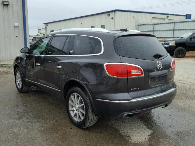 5GAKRBKD5HJ153023 - 2017 BUICK ENCLAVE CHARCOAL photo 3