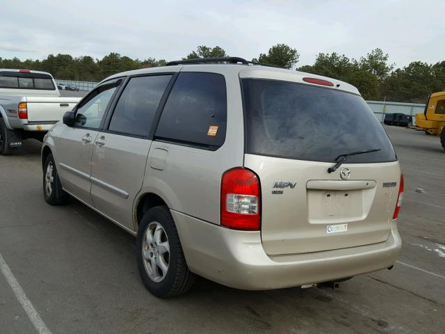 JM3LW28G1Y0102547 - 2000 MAZDA MPV WAGON TAN photo 3