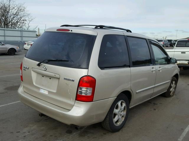 JM3LW28G1Y0102547 - 2000 MAZDA MPV WAGON TAN photo 4