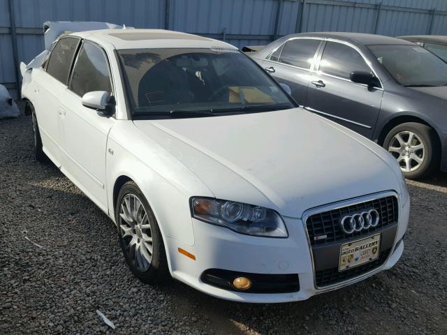 WAUAF78E08A159258 - 2008 AUDI A4 2.0T WHITE photo 1