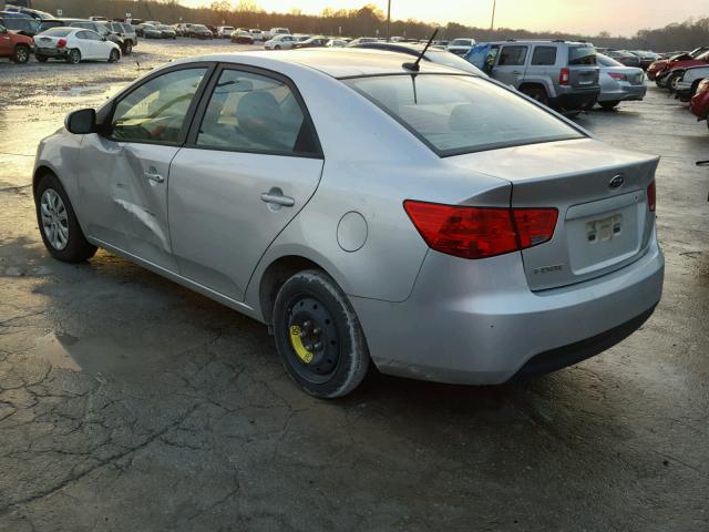 KNAFT4A20C5547315 - 2012 KIA FORTE LX SILVER photo 3