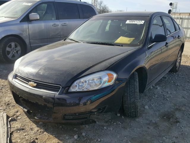 2G1WB5EK2B1259665 - 2011 CHEVROLET IMPALA LT BLACK photo 2