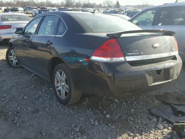 2G1WB5EK2B1259665 - 2011 CHEVROLET IMPALA LT BLACK photo 3