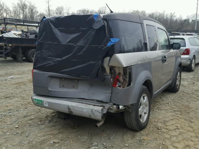 5J6YH28573L003613 - 2003 HONDA ELEMENT EX BEIGE photo 4