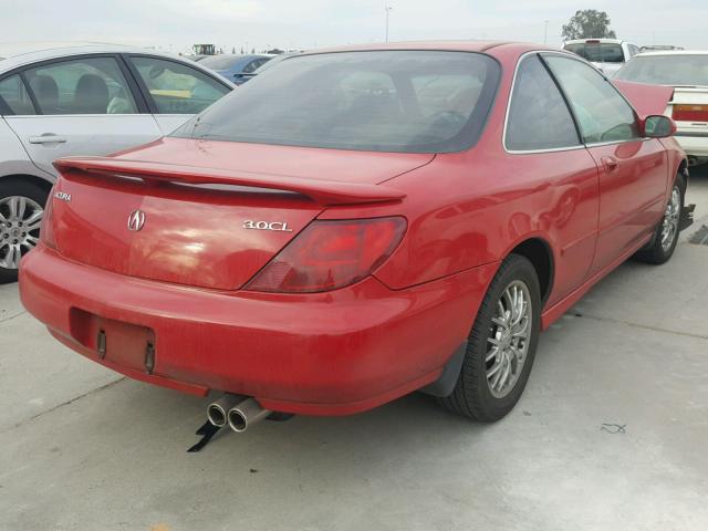 19UYA225XXL012526 - 1999 ACURA 3.0CL RED photo 4