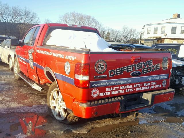 1FTPX14558FC03061 - 2008 FORD F150 RED photo 3