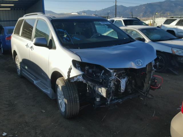 5TDYK3DC5ES439721 - 2014 TOYOTA SIENNA XLE SILVER photo 1