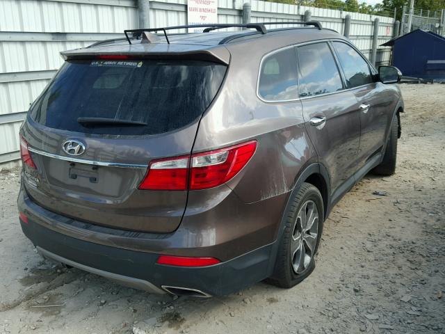 KM8SM4HF3EU063019 - 2014 HYUNDAI SANTA FE G GRAY photo 4