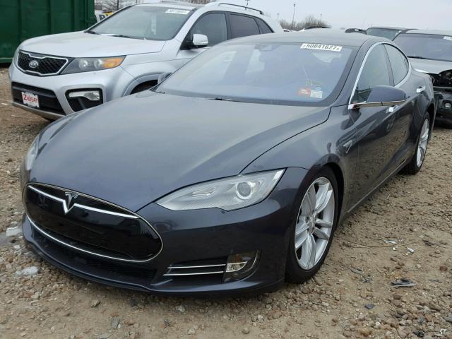 5YJSA1E20FF111731 - 2015 TESLA MODEL S SILVER photo 2