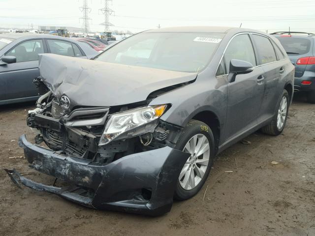 4T3ZA3BBXDU072927 - 2013 TOYOTA VENZA LE GRAY photo 2