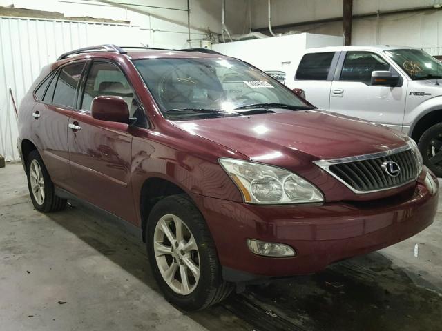 2T2GK31U99C061597 - 2009 LEXUS RX 350 RED photo 1