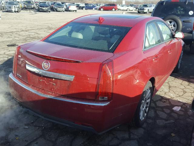 1G6DA5EY9B0169725 - 2011 CADILLAC CTS RED photo 4