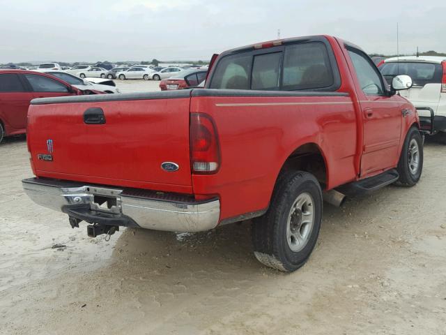 1FTRF17W3YNA25771 - 2000 FORD F150 RED photo 4