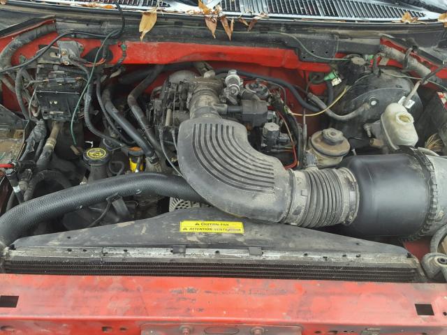 1FTRF17W3YNA25771 - 2000 FORD F150 RED photo 7