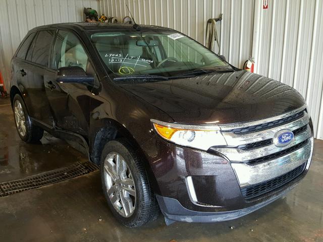 2FMDK3JC0DBB13615 - 2013 FORD EDGE SEL BROWN photo 1