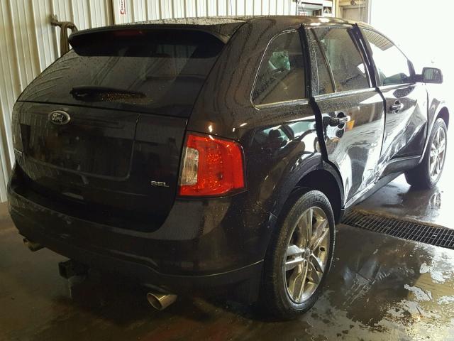 2FMDK3JC0DBB13615 - 2013 FORD EDGE SEL BROWN photo 4