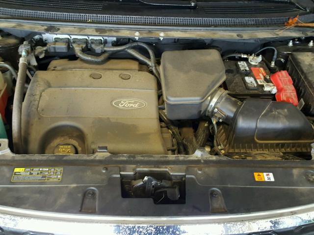 2FMDK3JC0DBB13615 - 2013 FORD EDGE SEL BROWN photo 7