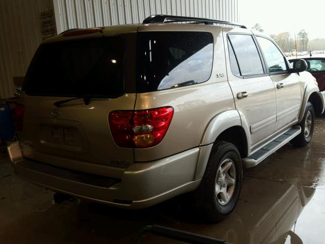 5TDZT34A91S041776 - 2001 TOYOTA SEQUOIA SR TAN photo 4