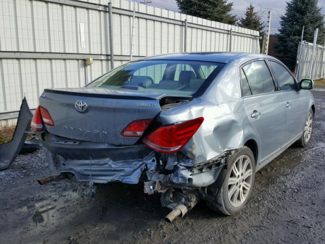 4T1BK36BX7U177361 - 2007 TOYOTA AVALON XL BLUE photo 4